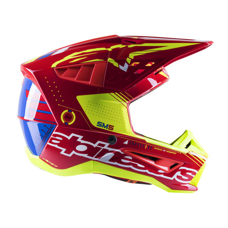 KASK ALPINESTARS S-M5 ACTION BRIGHT RED/WHITE/FLUO YELLOW