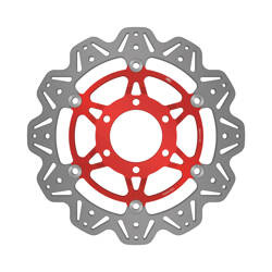 EBC Tarcza hamulcowa motocyklowa VR647RED VEE, czerwona