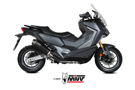 Mivv Tłumik końcowy OVAL BLACK STAINLESS STEEL WITH CARBON CAP SYM ADX TG 400 2025-2026