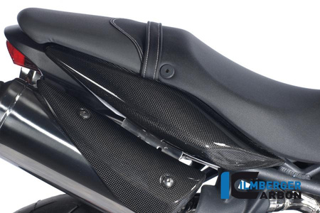 Panel boczny underseat (prawy) carbon - Triumph Street Triple 675 ILMBERGER SDR.008.TRSTR.K