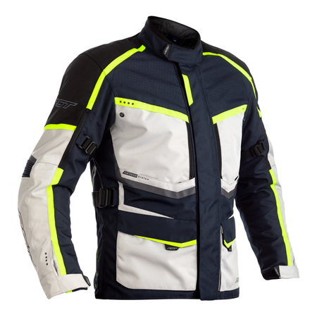 Motocyklowa Kurtka Tekstylna RST Maverick CE Blue/Silver/Neon (2361)