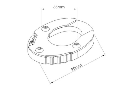 Poszerzenie stopki bocznej PUIG do BMW F800GS / Adv. Czarny (N) 20187N