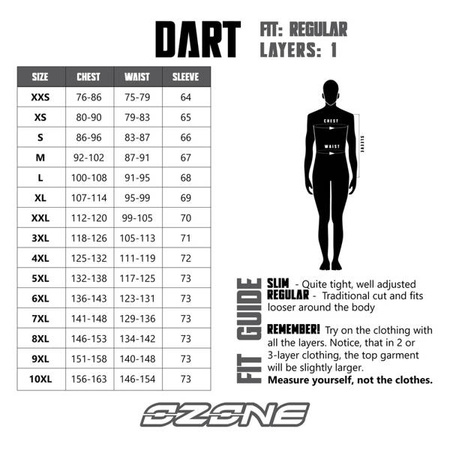 KURTKA TEKSTYLNA OZONE DART BLACK/FLUO YELLOW