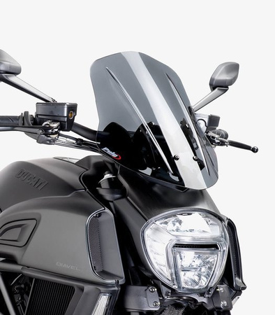 OWIEWKA PUIG DO DUCATI DIAVEL 2014-2016 (TOURING) MOCNO PRZYCIEMNIANA