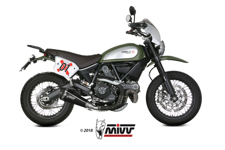 Mivv Tłumik końcowy DELTA RACE BLACK STAINLESS STEEL DUCATI SCRAMBLER 800 2015-2020
