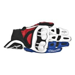 Rękawice Alpinestars GPX biało czerwono niebieskie