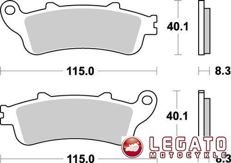KLOCKI HAMULCOWE SBS 735 HS