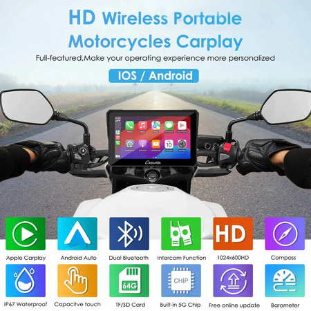 Carpuride W702 Pro Wyświetlacz motocyklowy