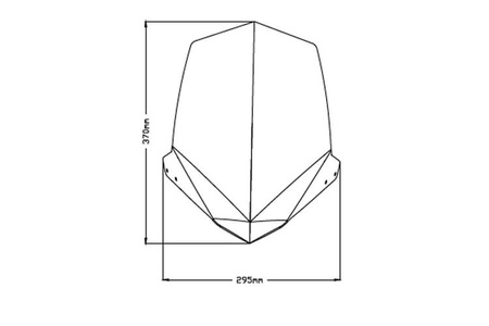 Owiewka PUIG do Honda CB500F 2016-2024 Lekko przyciemniany (H) 3657H