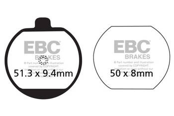EBC Klocki hamulcowe FA073 (kpl. na 1 tarcze)