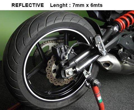 REFLECTIVE STICKER STRIP KEITI WHITE