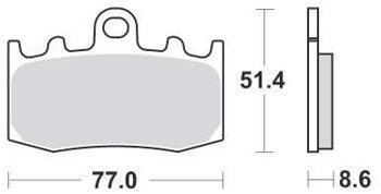 KLOCKI HAMULCOWE SBS 796 RS