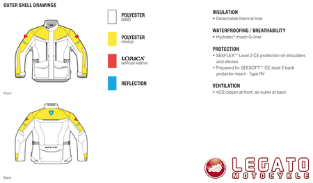 REV'IT! Kurtka tekstylna Safari 3 kolor Piaskowy/Czarny