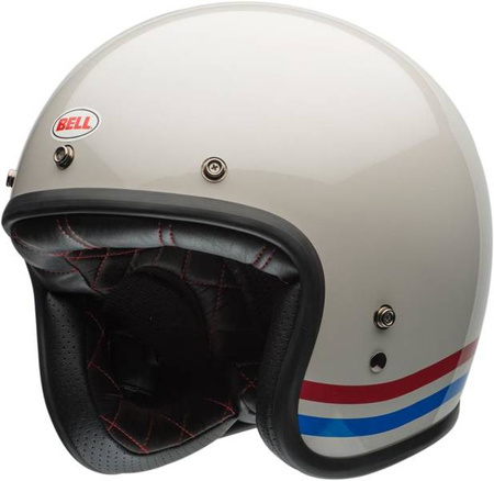 KASK BELL CUSTOM 500 STRIPES PEARL WHITE