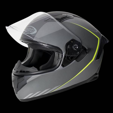 KASK OZONE INTEGRALNY SPRINT STRIPE MATTE BLACK/GREY/FLUO YELLOW