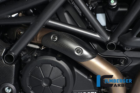Osłona kolektora wydechowego - carbon DUCATI Diavel (2011-2013) ILMBERGER AHK.020.DIAVE.K