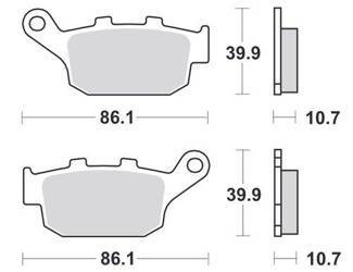 KLOCKI HAMULCOWE SBS 161 MS
