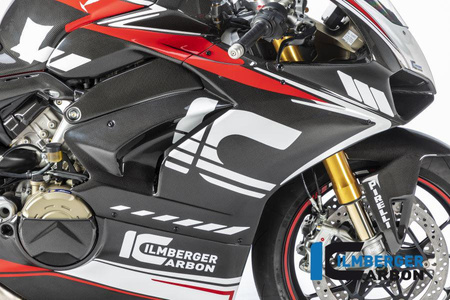Panel boczny owiewki prawy - połysk do motocykla DUCATI Panigale V4 Racing (2018-2019) ILMBERGER VER.054.D4RAG.K