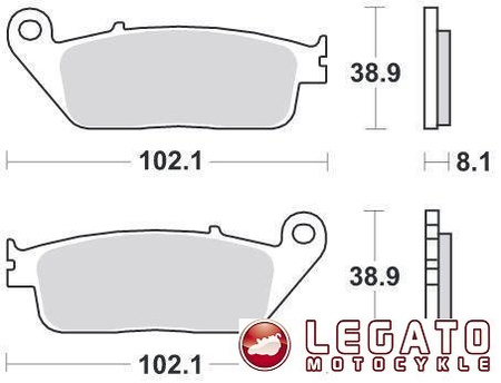 KLOCKI HAMULCOWE SBS 627 HF