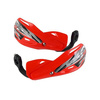 ZETA Handbary IMPACT X3 szalki/listki osłony dłoni czerwone komplet MX ENDURO