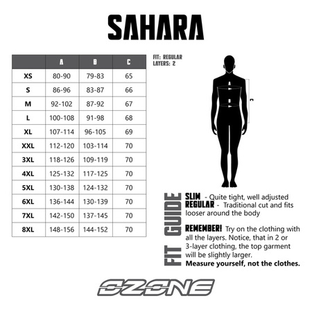 KURTKA TEKSTYLNA OZONE SAHARA BLACK (PLUS SIZE)