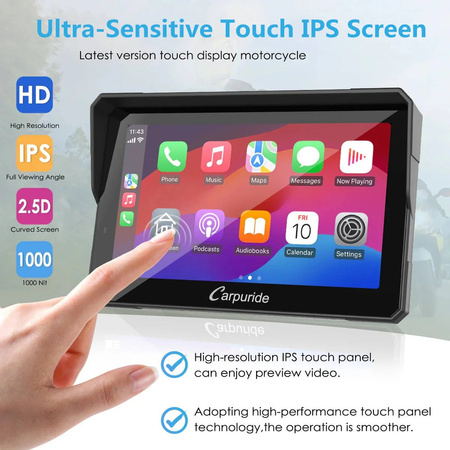 Carpuride W702 Pro Wyświetlacz motocyklowy