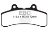 EBC Klocki hamulcowe FA210V V-PAD (kpl. na 1 tarcze)