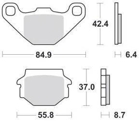 KLOCKI HAMULCOWE SBS 541 HF