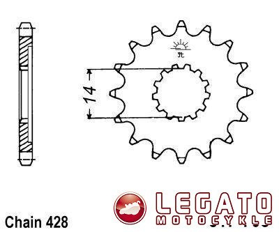 ZĘBATKA NAPĘDOWA JT PRZÓD