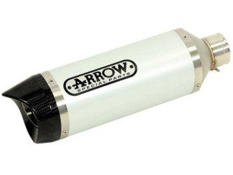 Układ wydechowy Arrow Street Thunder Aluminium White z homologacją Yamaha XJ6 2009-2015
