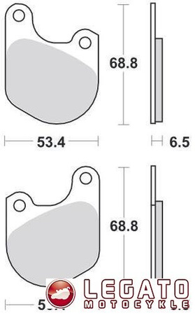 KLOCKI HAMULCOWE SBS 537 H