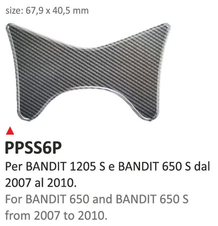 ONEDESIGN Naklejka na półkę kierownicy Suzuki Bandit 650S-1250S 2007/2010