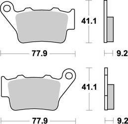 KLOCKI HAMULCOWE SBS 675 HF