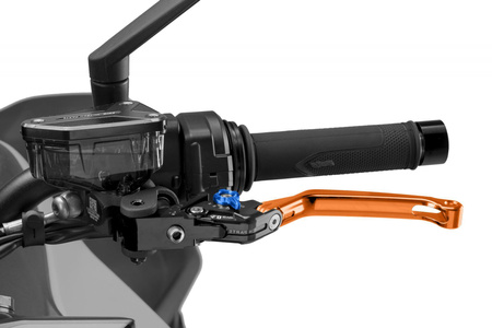 Regulowana dźwignia sprzęgła PUIG 4.0 EVO (z zawiasem, wymaga adaptera) Pomarańczowy (T) 4210TT