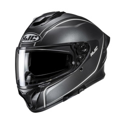 KASK MOTOCYKLOWY HJC C71 QUEZ BLACK GREY
