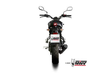 Mivv Układ wydechowy HR-1 LONG CARBON BACKPLATE YAMAHA XSR 125 2022-2024