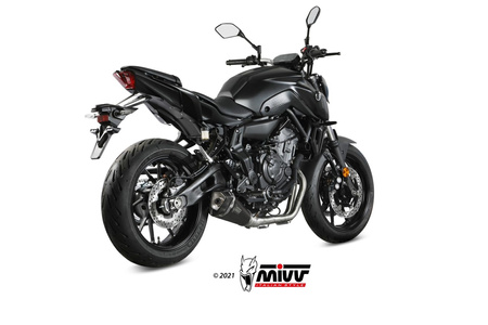 Mivv Układ wydechowy DELTA RACE BLACK stal nierdzewna YAMAHA MT-07 / FZ-07 2021-2024