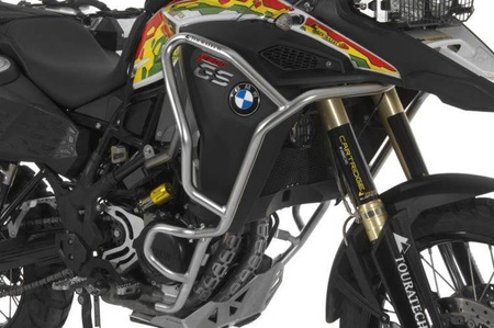 Stainless steel crash bar extension for BMW F800GS Adventure