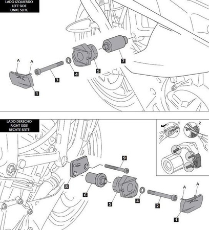 CRASH PADY PUIG DO BMW S1000RR 12-14