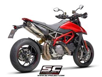 SC-Project tłumik końcowy S1 tytan z siatką Ducati Hypermotard 950 - RVE - SP (2021 – 2024)