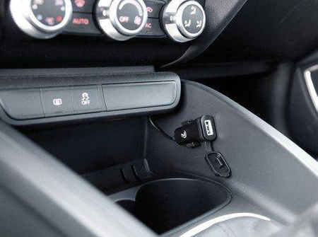 38878 Usb Fix Omega, ładowarka USB 12 / 24V z mocowaniem na śruby i złącza