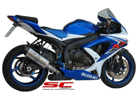 SC Project Tłumik Końcowy Oval Titanium Suzuki GSX-R 600/750 2008-2010