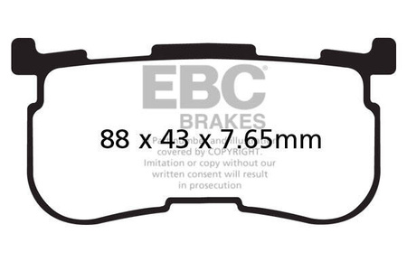 EBC Klocki hamulcowe FA641/4HH wzmacniane (kpl. na 1 tarcze)