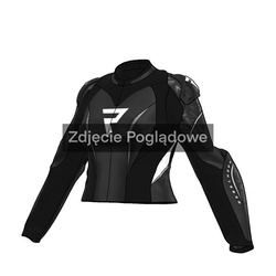 KURTKA MOTOCYKLOWA SKÓRZANA DAMSKA REBELHORN DIVA RS BLACK WHITE