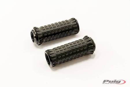 Podnóżki PUIG R-Fighter S (wymagają adapterów) Czarny (N) 9193N