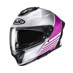 KASK MOTOCYKLOWY HJC C71 MORIX WHITE PINK