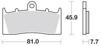 KLOCKI HAMULCOWE SBS 743 HS