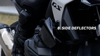 Deflektory boczne PUIG do BMW R1300GS (Pista 8) Czarny (N) 22304N