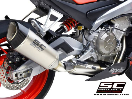 SC-Project Układ wydechowy SC1-R Titanium Aprilia Tuono 660 2021-2024