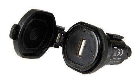 38880 Din-Tech, 1 port USB Ładowarka Din - szybkie ładowanie - 2400 mA - 12 / 32V